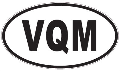 VQM - 3 Letter Initials Oval Magnet