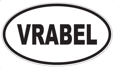 VRABEL - Oval Sticker