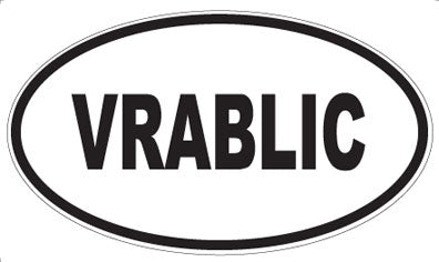 VRABLIC - Oval Sticker