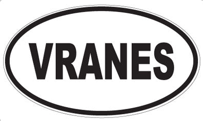 VRANES - Oval Sticker
