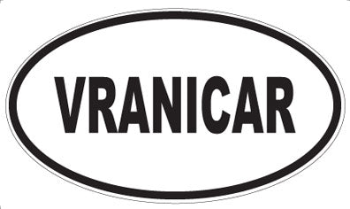 VRANICAR - Oval Sticker