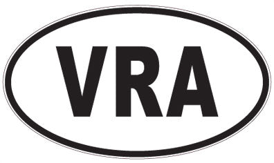 VRA - 3 Letter Initials Oval Magnet