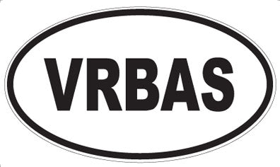 VRBAS - Oval Sticker