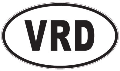 VRD - 3 Letter Initials Oval Magnet