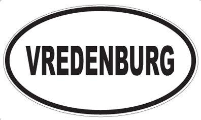 VREDENBURG - Oval Sticker