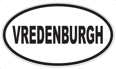 VREDENBURGH - Oval Sticker