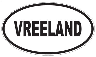 VREELAND - Oval Sticker