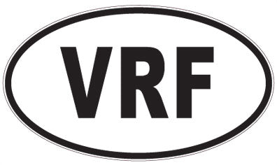 VRF - 3 Letter Initials Oval Magnet