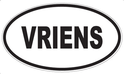 VRIENS - Oval Sticker