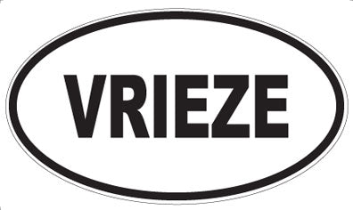 VRIEZE - Oval Sticker