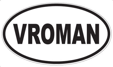 VROMAN - Oval Sticker
