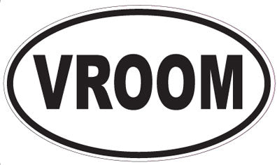 VROOM - Oval Magnet