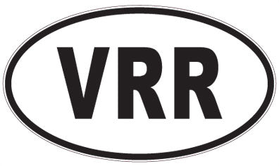 VRR - 3 Letter Initials Oval Magnet
