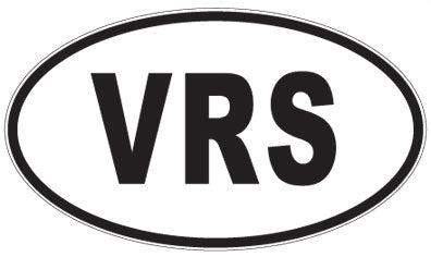 VRS - 3 Letter Initials Oval Magnet