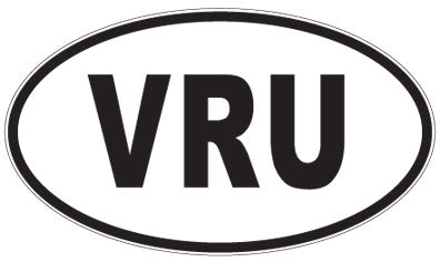 VRU - 3 Letter Initials Oval Magnet