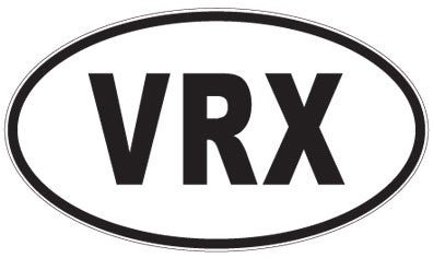 VRX - 3 Letter Initials Oval Magnet