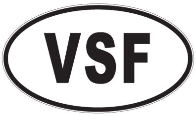 VSF - 3 Letter Initials Oval Magnet