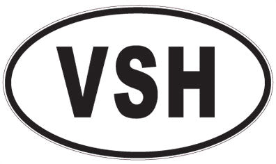 VSH - 3 Letter Initials Oval Magnet