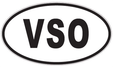 VSO - 3 Letter Initials Oval Magnet