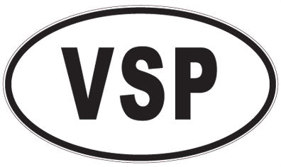 VSP - 3 Letter Initials Oval Magnet