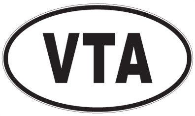 VTA - 3 Letter Initials Oval Magnet