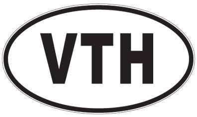 VTH - 3 Letter Initials Oval Magnet