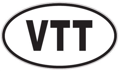 VTT - 3 Letter Initials Oval Magnet