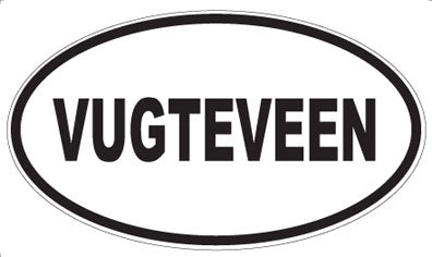 VUGTEVEEN - Oval Sticker