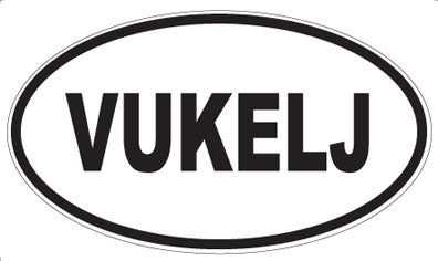 VUKELJ - Oval Sticker