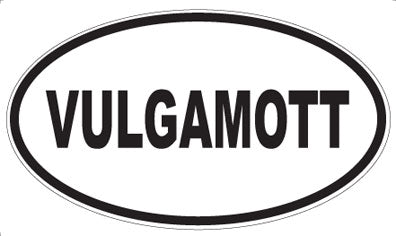 VULGAMOTT - Oval Sticker