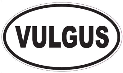 VULGUS - Oval Sticker