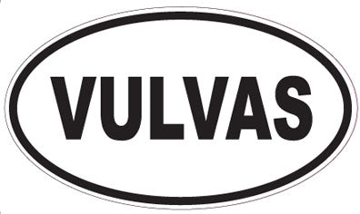 VULVAS - Oval Sticker