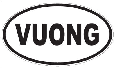 VUONG - Oval Sticker