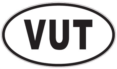 VUT - 3 Letter Initials Oval Magnet