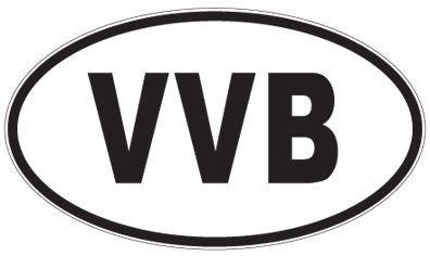 VVB - 3 Letter Initials Oval Magnet