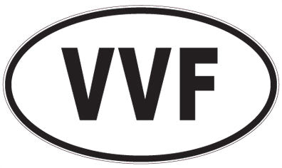 VVF - 3 Letter Initials Oval Magnet
