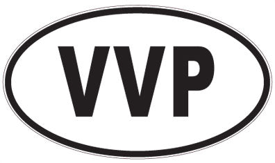 VVP - 3 Letter Initials Oval Magnet