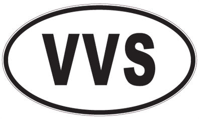 VVS - 3 Letter Initials Oval Magnet