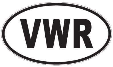 VWR - 3 Letter Initials Oval Magnet