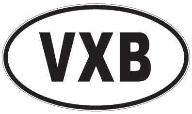 VXB - 3 Letter Initials Oval Magnet