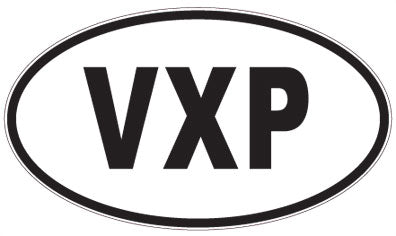 VXP - 3 Letter Initials Oval Magnet