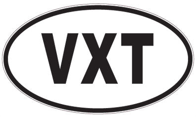 VXT - 3 Letter Initials Oval Magnet
