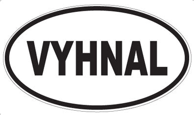 VYHNAL - Oval Sticker