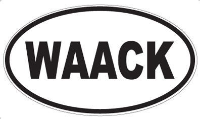 WAACK - Oval Sticker
