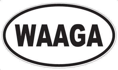 WAAGA - Oval Sticker