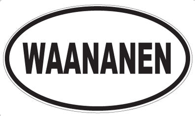 WAANANEN - Oval Sticker