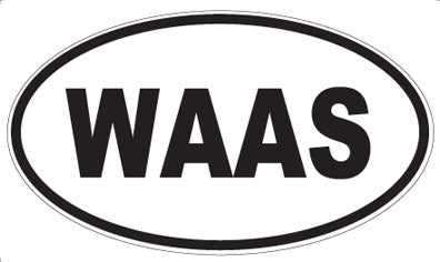 WAAS - Oval Sticker