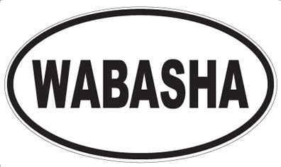 WABASHA - Oval Sticker