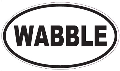 WABBLE - Oval Sticker