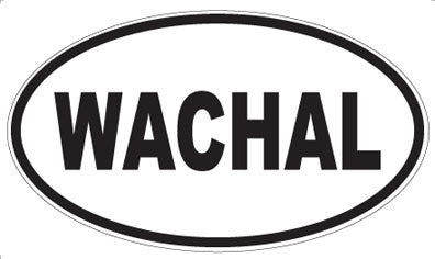 WACHAL - Oval Sticker